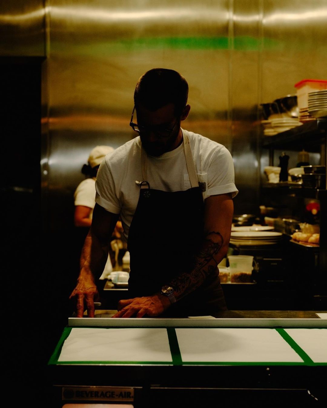 At the pass